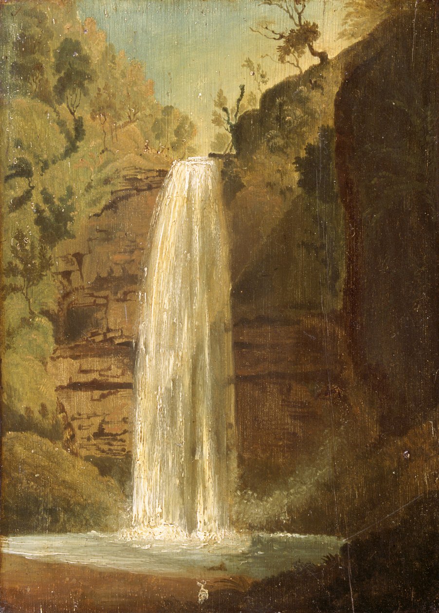 Sgwd yr Henryd, Vale of Neath, 1819 door Penry Williams
