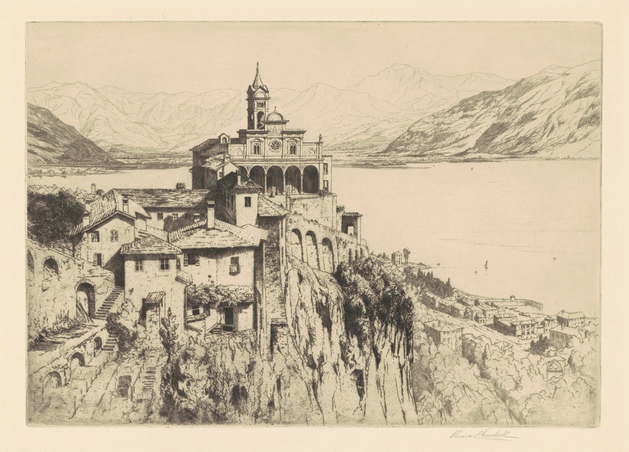 Santa Maria del Sasso, Locarno door Percival Gaskell