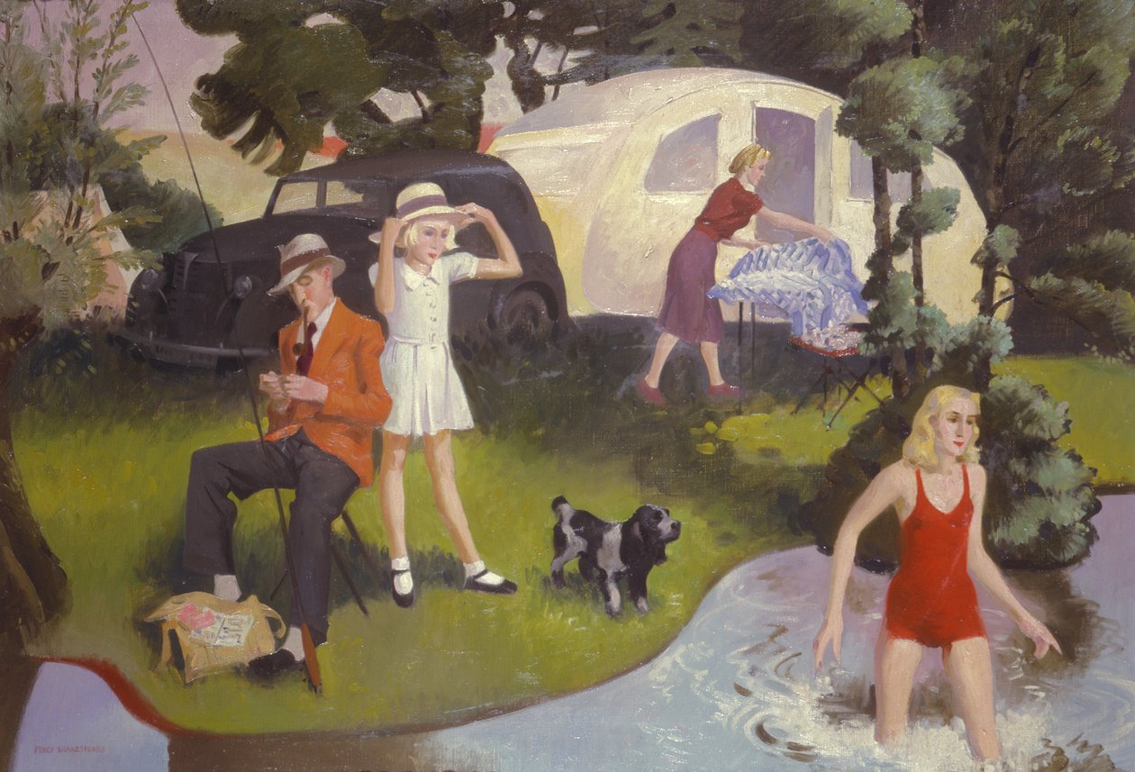 Familie Picknick door Percy Shakespeare