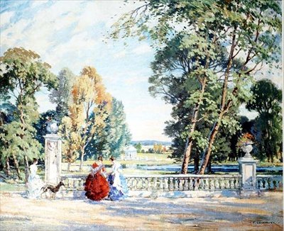 Het Terras door Percy Lancaster