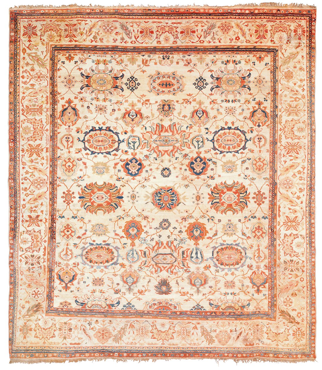 Ziegler tapijt, Sultanabad district, West-Perzië, ca. 1880 door Persian School