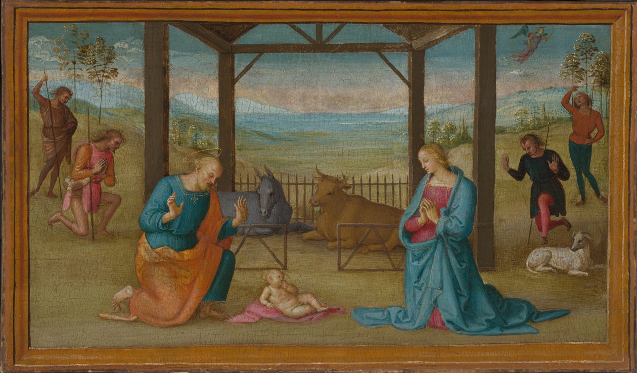 De Geboorte door Perugino