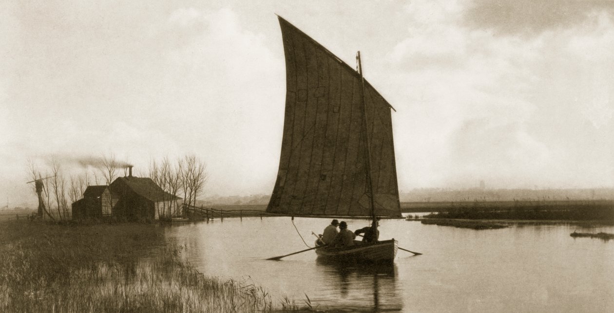 De oude orde en de nieuwe, leven en landschap op de Norfolk Broads, c.1886 door Peter Emerson und Thomas Goodall