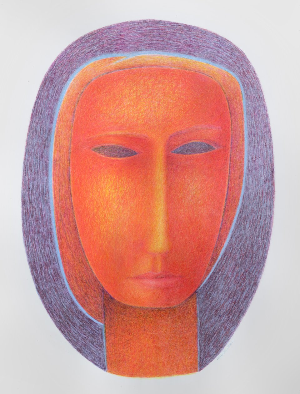 (oliepastel op doek) door Peter Davidson