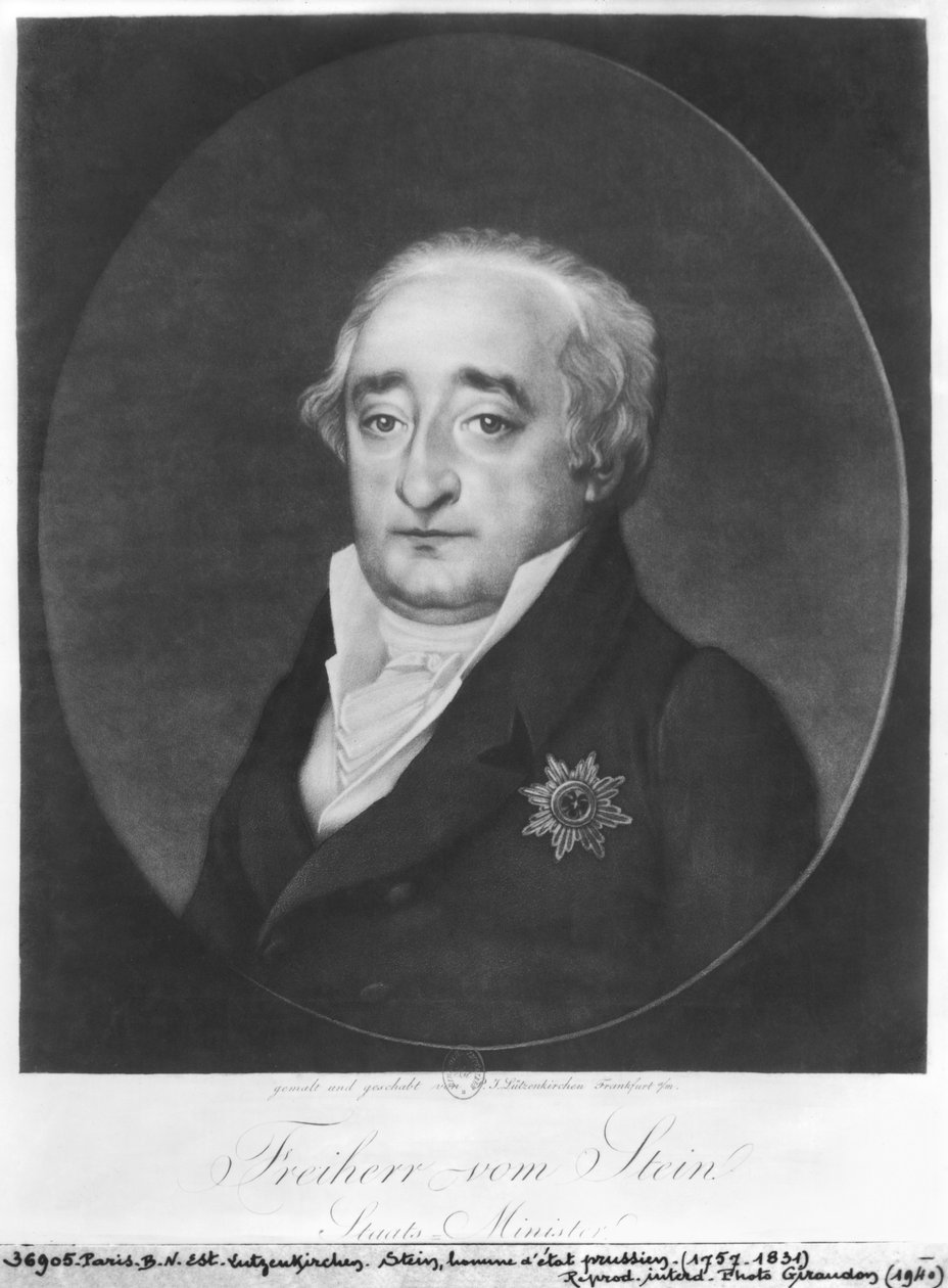 Baron Karl von Stein door Peter Joseph Lutzenkirchen