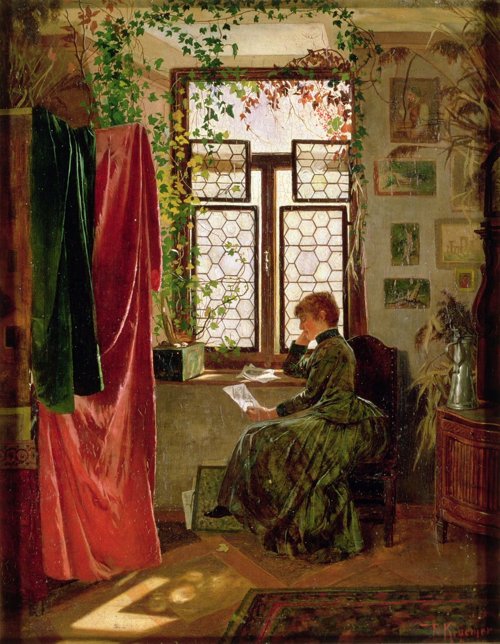 De brief lezen door Peter Kraemer