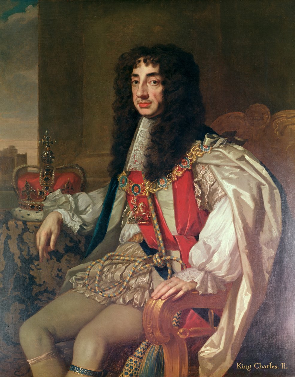 Portret van Karel II door Peter Lely