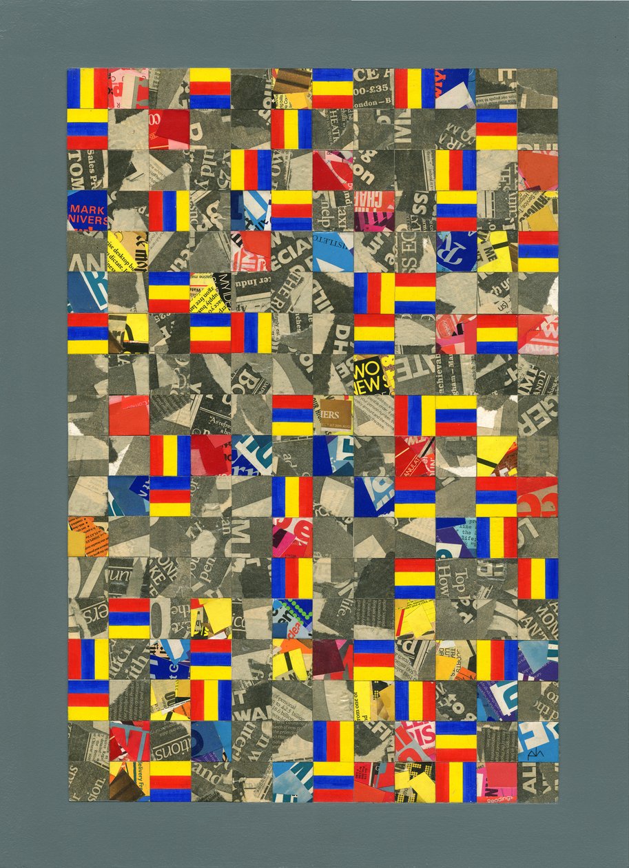 Tijd...Orde...Chaos. 1984, collage door Peter McClure