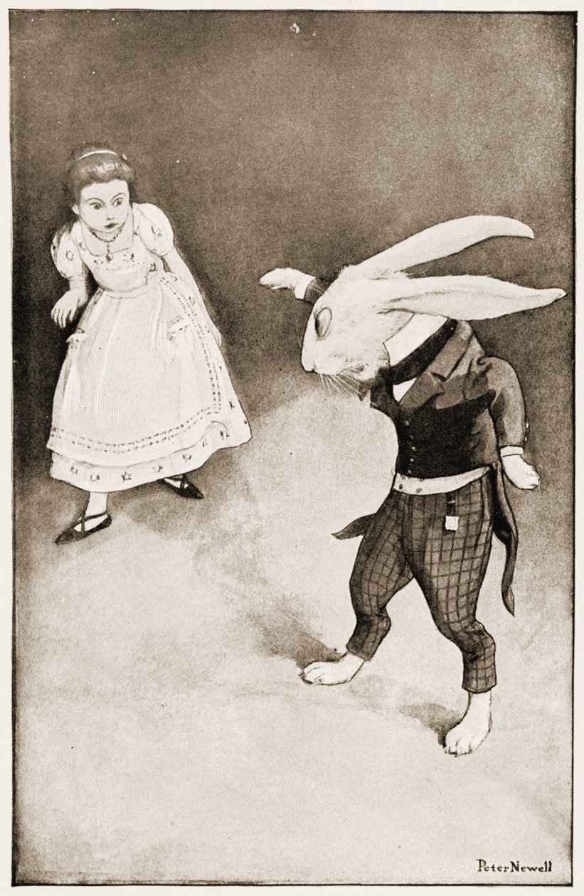 "Waarom, Mary Ann, wat doe je hier?", illustratie voor Lewis Carroll