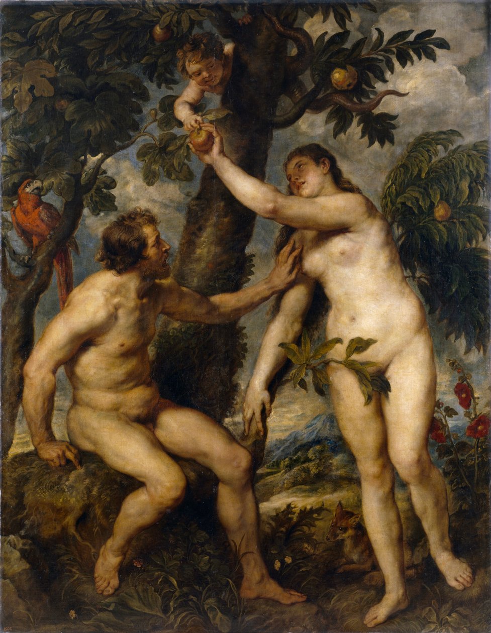 Adam en Eva door Peter Paul Rubens
