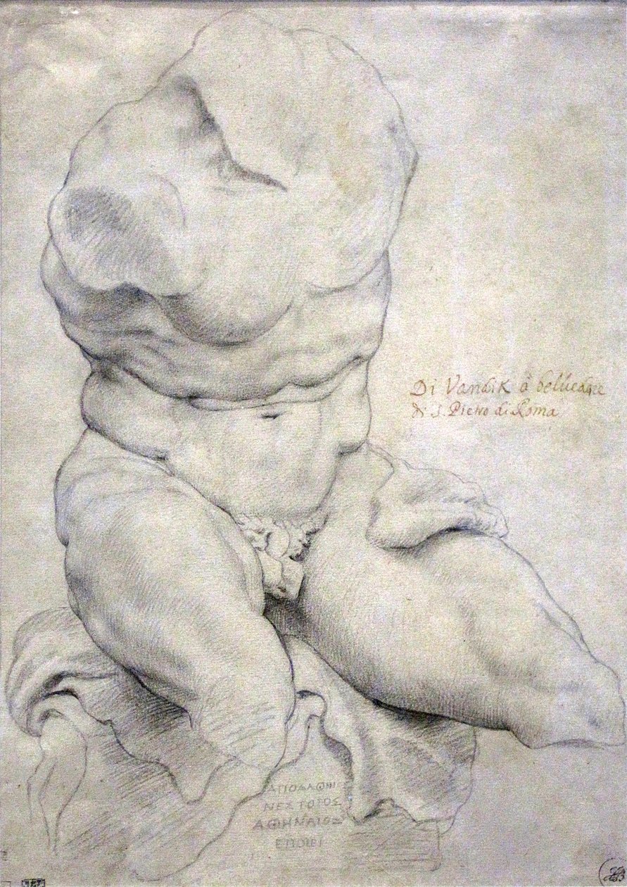 Belvedere Torso door Peter Paul Rubens