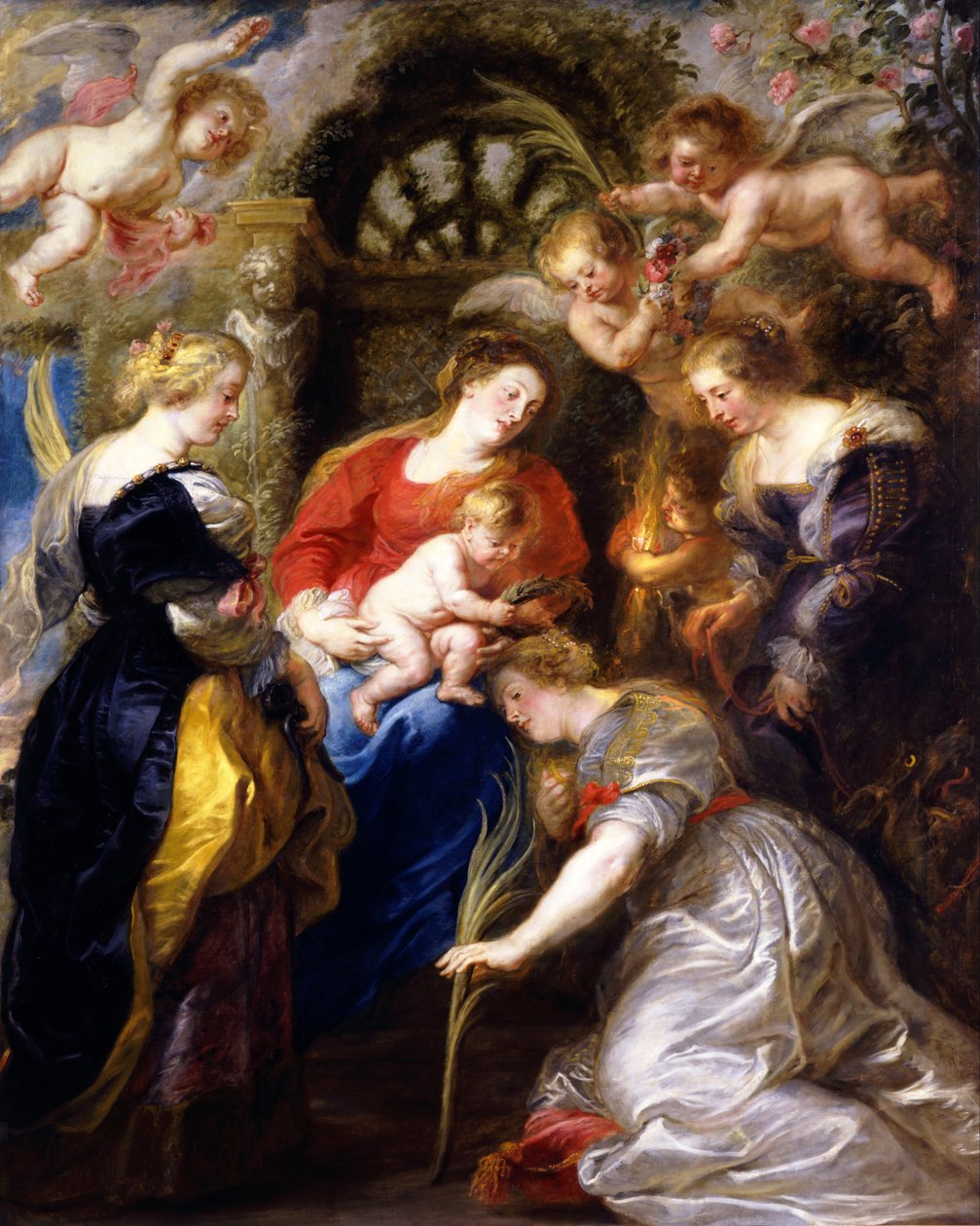 Kroning van Sint Catharina door Peter Paul Rubens