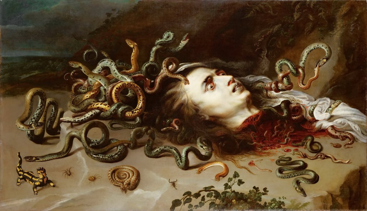 Hoofd van Medusa door Peter Paul Rubens
