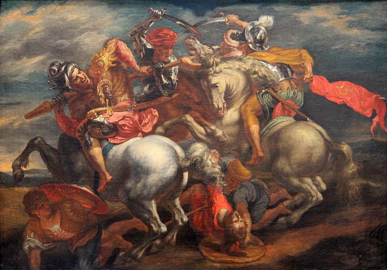 De Slag bij Anghiari (De Strijd om de Standaard) door Peter Paul Rubens