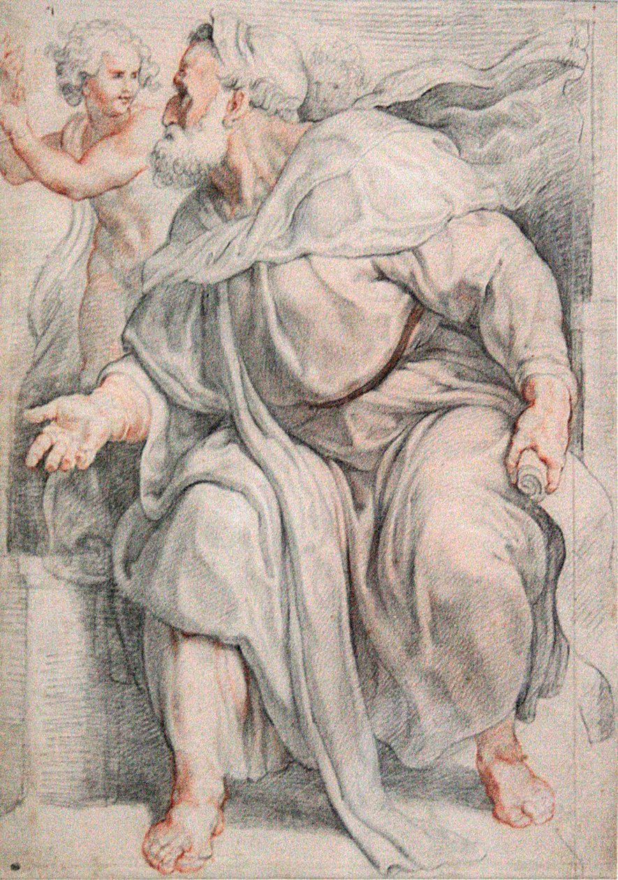 De profeet Ezechiël door Peter Paul Rubens