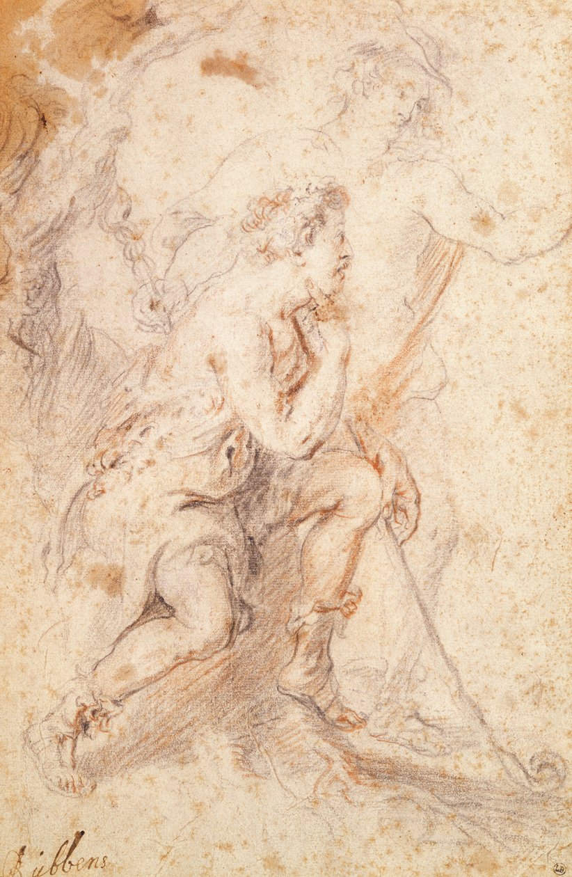 Mercurius en een herder door Peter Paul Rubens
