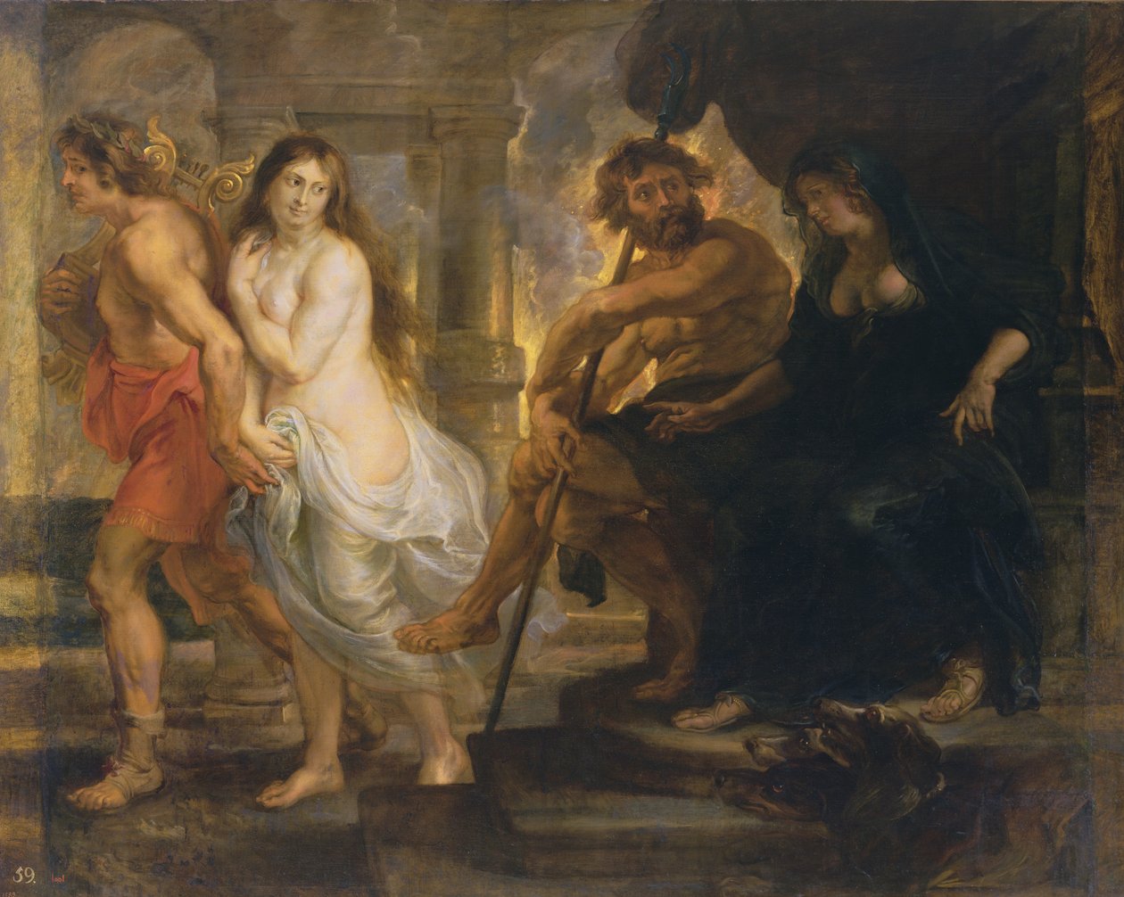 Orpheus en Eurydice door Peter Paul Rubens