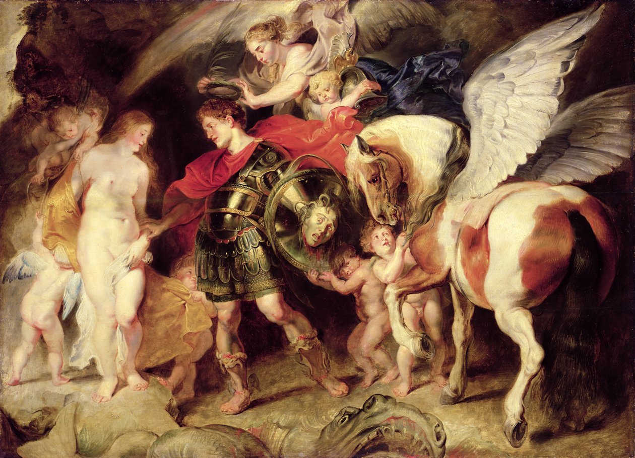 Perseus bevrijdt Andromeda, ca. 1620 door Peter Paul Rubens