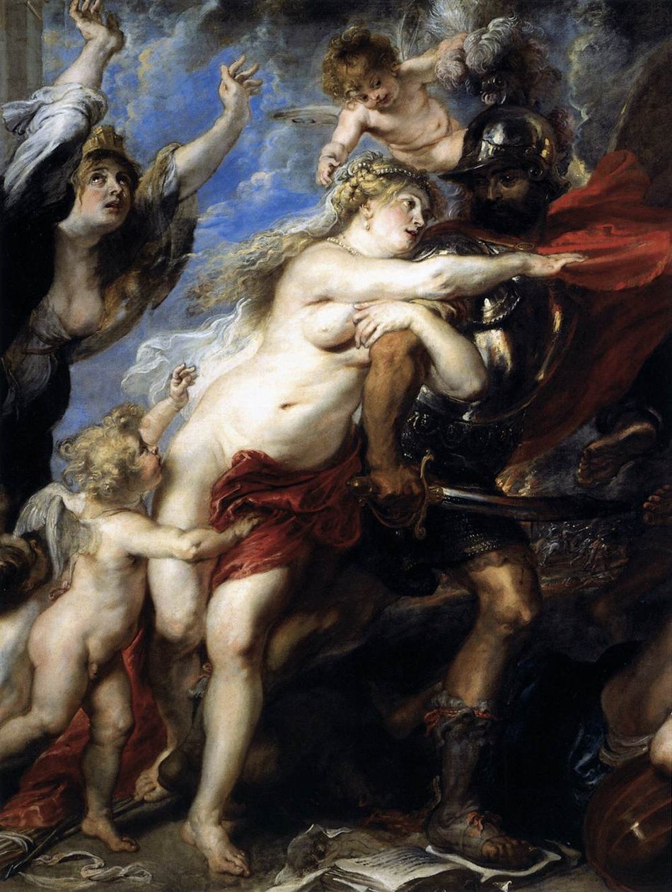 De Gevolgen van Oorlog (detail) door Peter Paul Rubens
