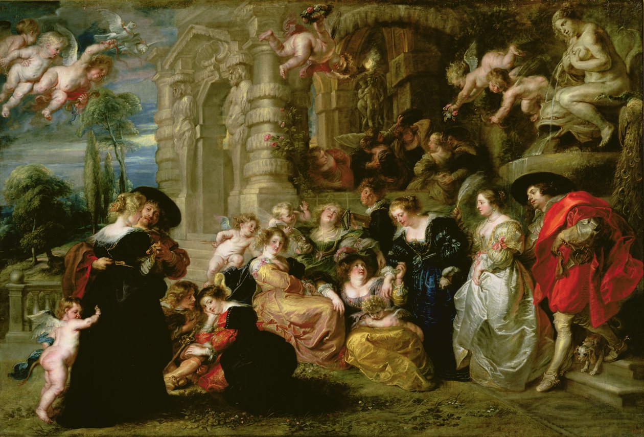 De tuin van de liefde, c.1630-32 door Peter Paul Rubens