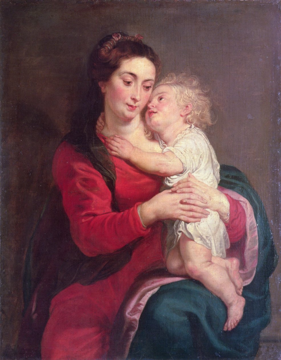 Maagd met kind door Peter Paul Rubens