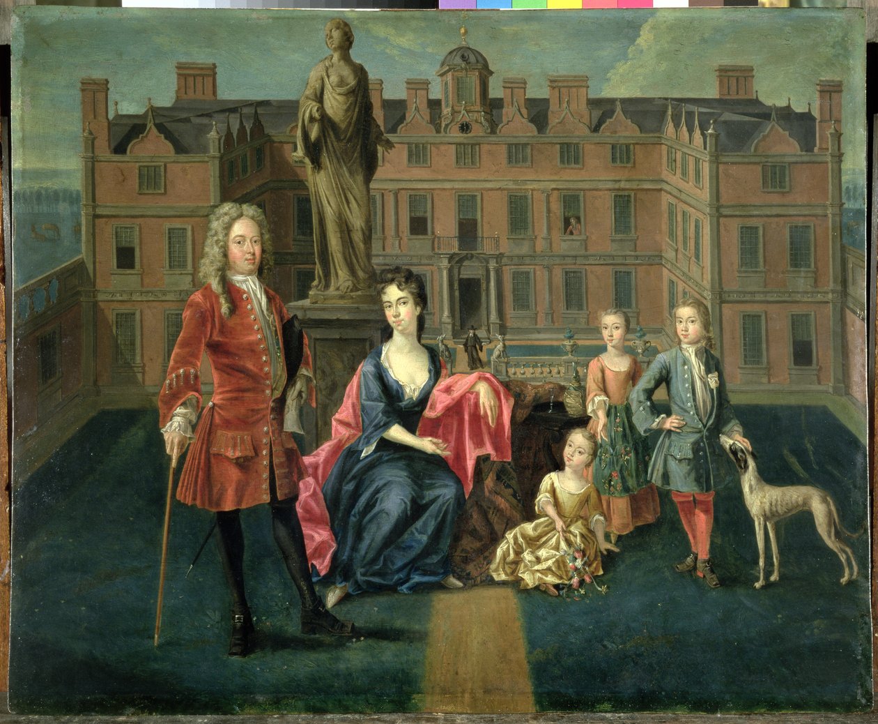 De North Family in Glemham, 1715-16 door Peter Vanderbank