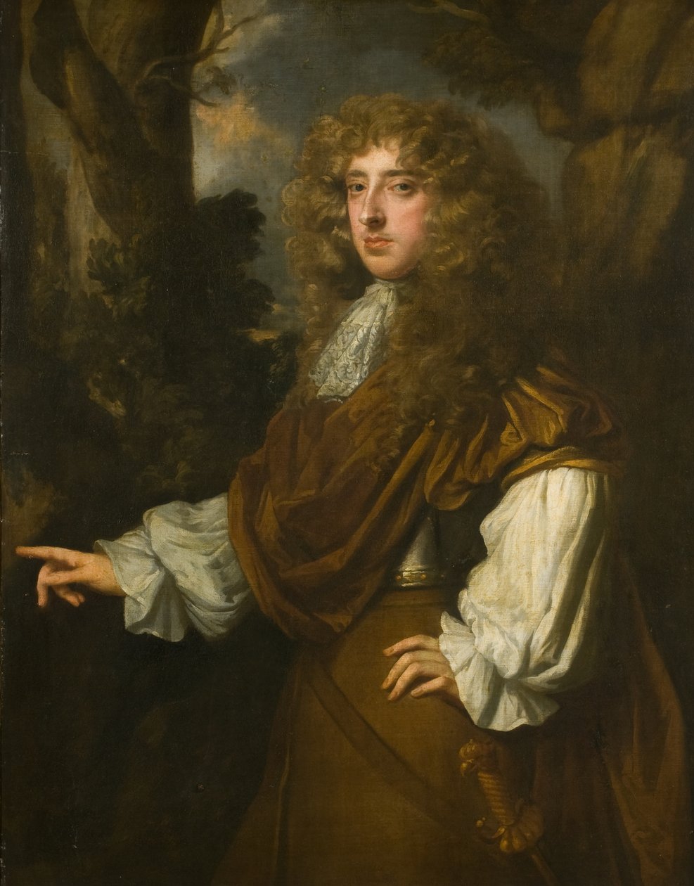 Portret van een Heer door Peter (studio of) Lely
