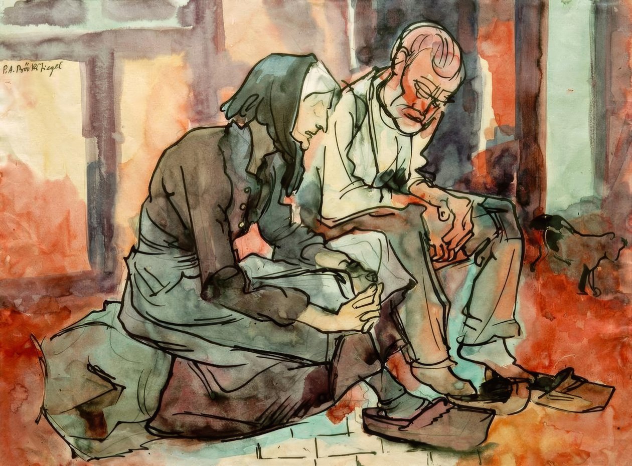 De Ouders door Peter August Böckstiegel