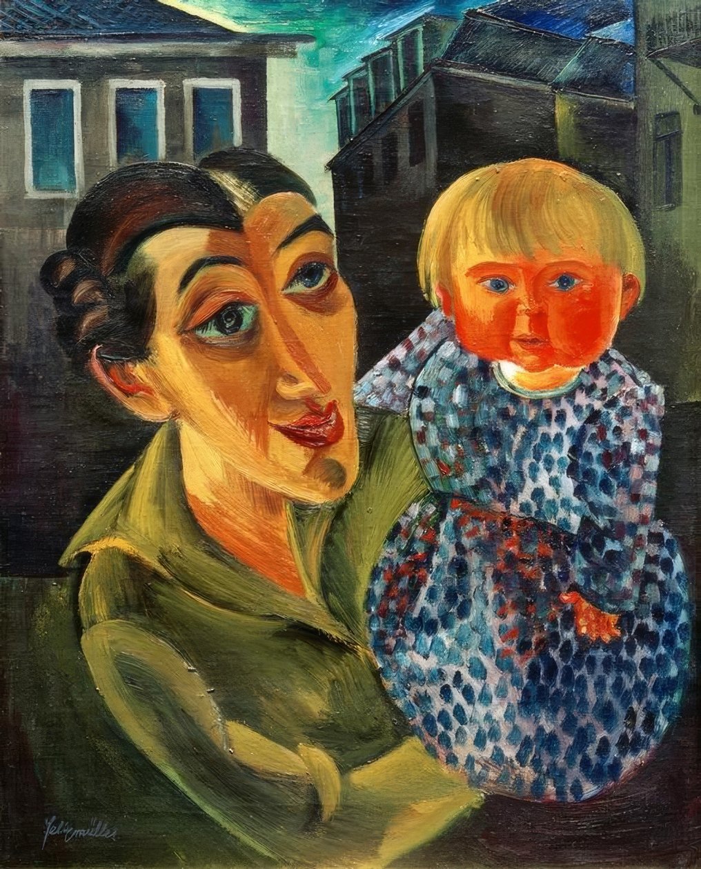 Hanna en Sonja door Peter August Böckstiegel