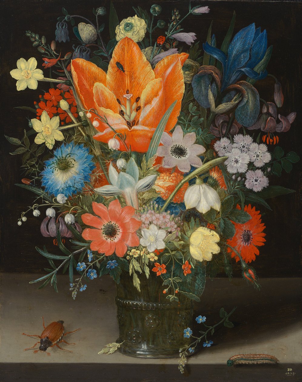 Stilleven met Iris, 1623 door Peter Binoit
