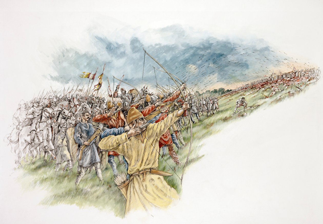 Slag bij Hastings, 1066 door Peter Dunn