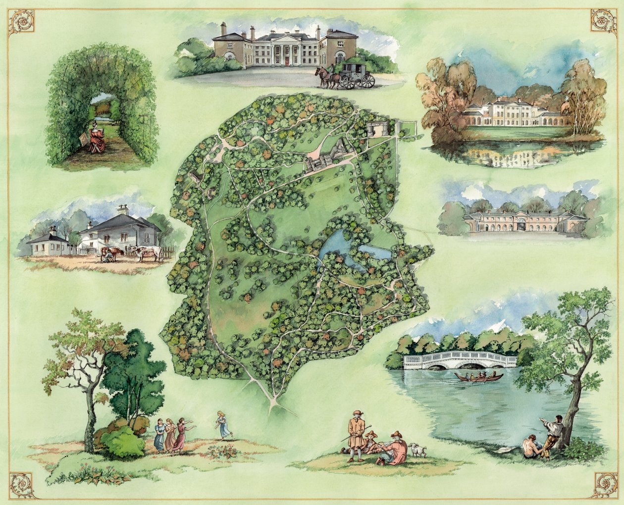 Kenwood House en terrein, 17e eeuw, ca. 1990-2010 door Peter Dunn