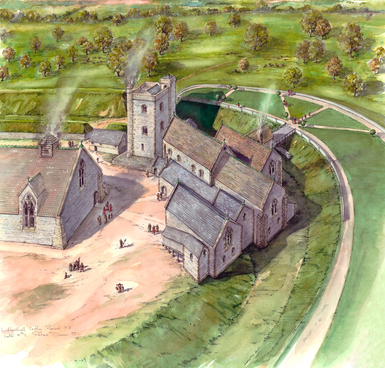 Kasteel Ludgershall door Peter Dunn