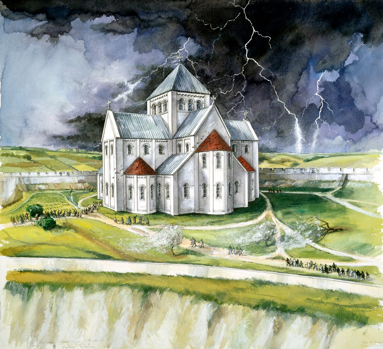 Oud Sarum door Peter Dunn