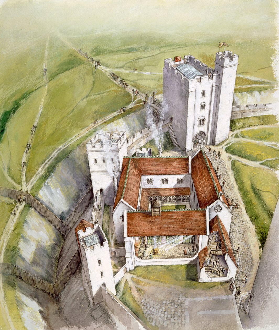 Oud Sarum door Peter Dunn