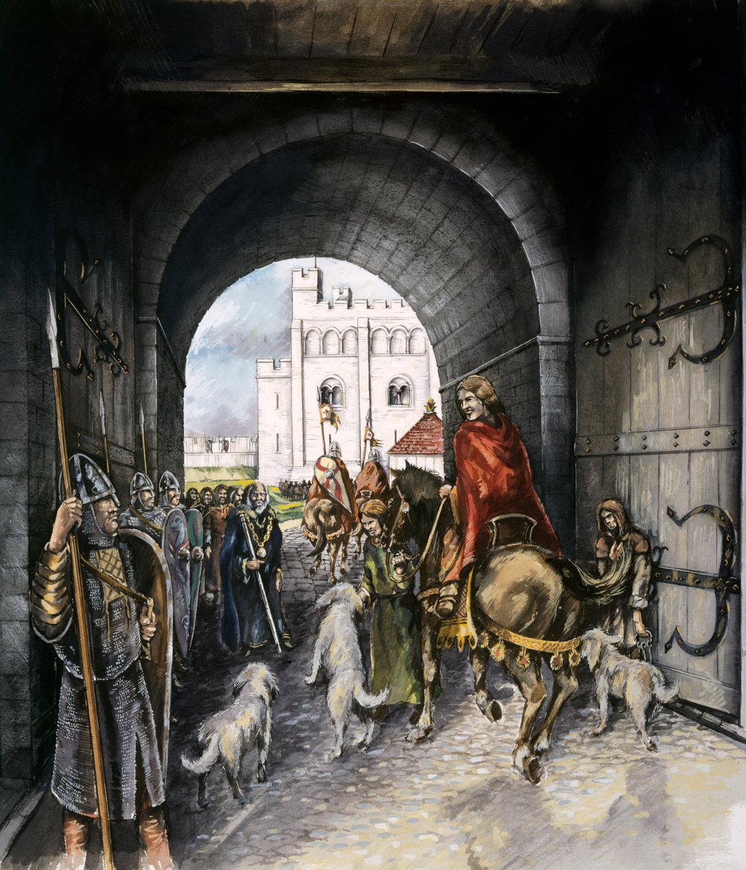 Oude Sarum poortgebouw ingang door Peter Dunn