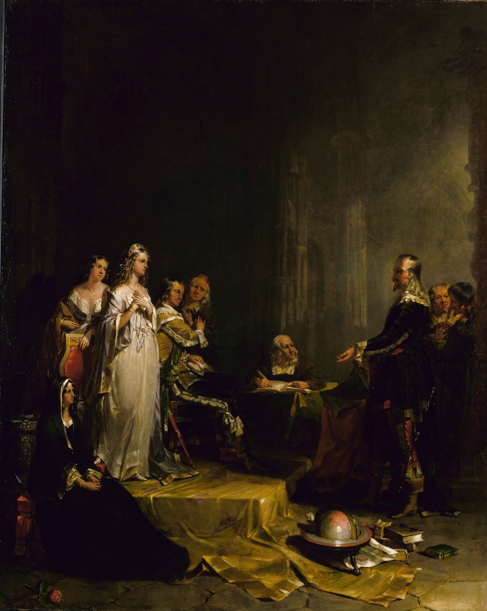 Columbus voor de koningin door Peter Frederick Rothermel