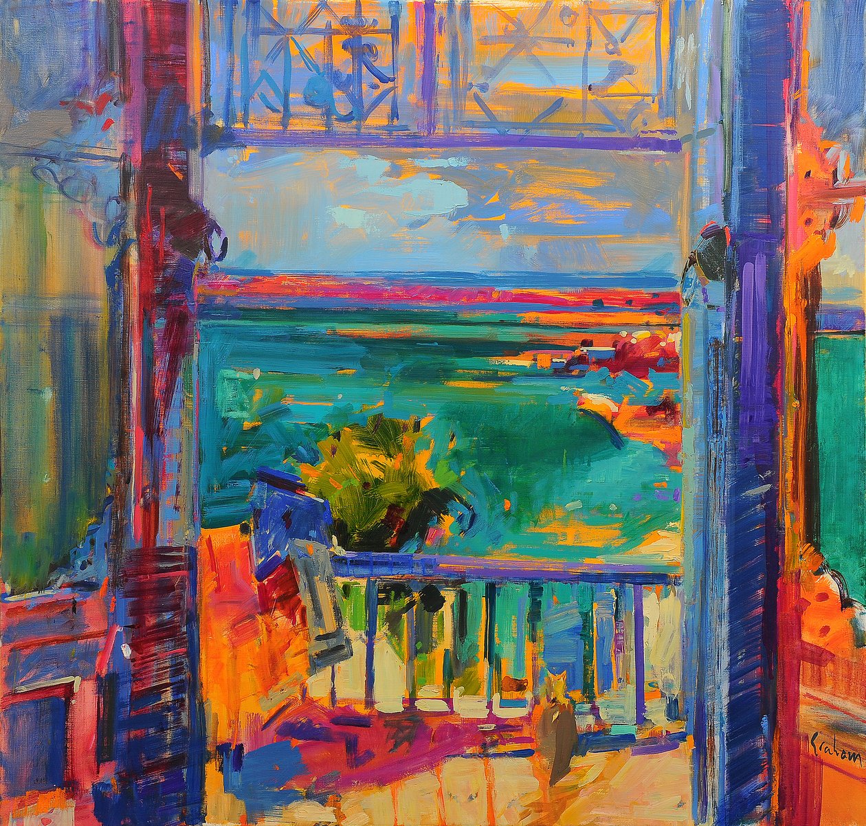 Balkon van Paradijs door Peter Graham (Contemporary)