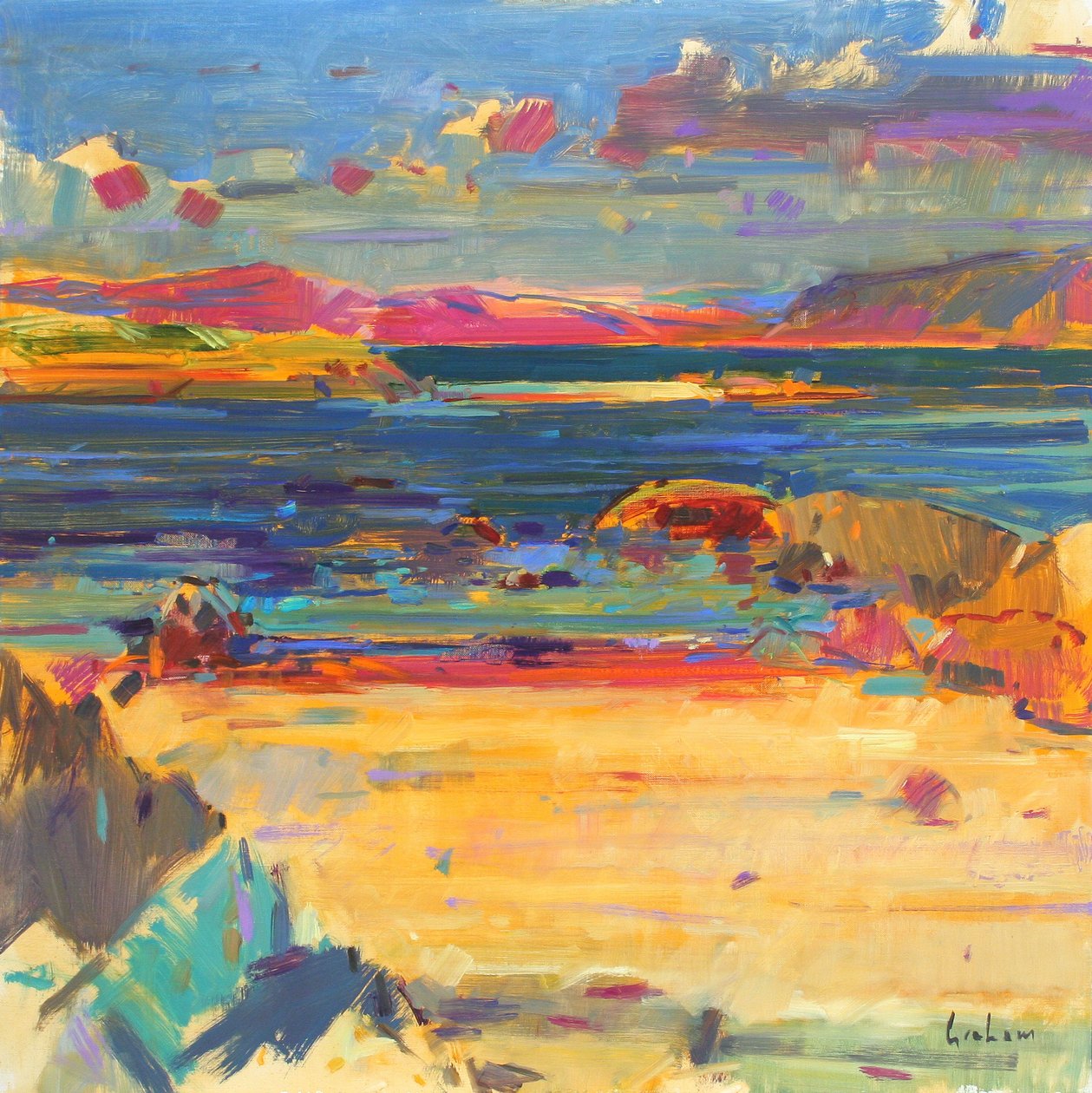 Iona naar Mull, 2012 door Peter Graham (Contemporary)