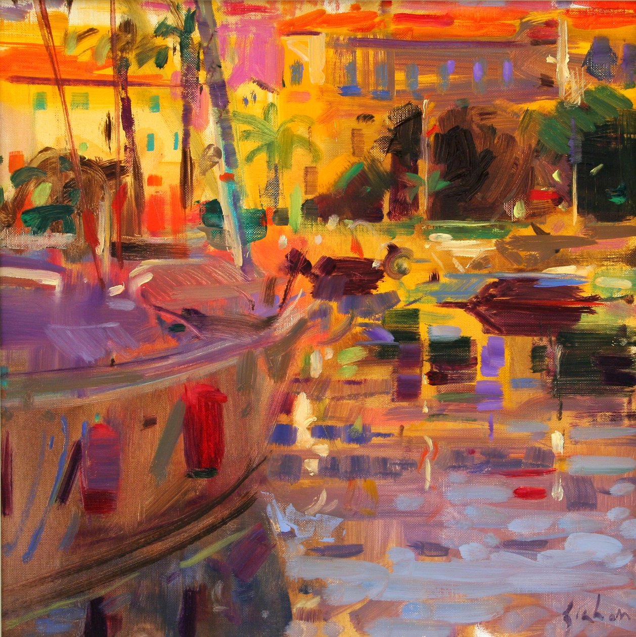 Zuid-Franse haven door Peter Graham (Contemporary)