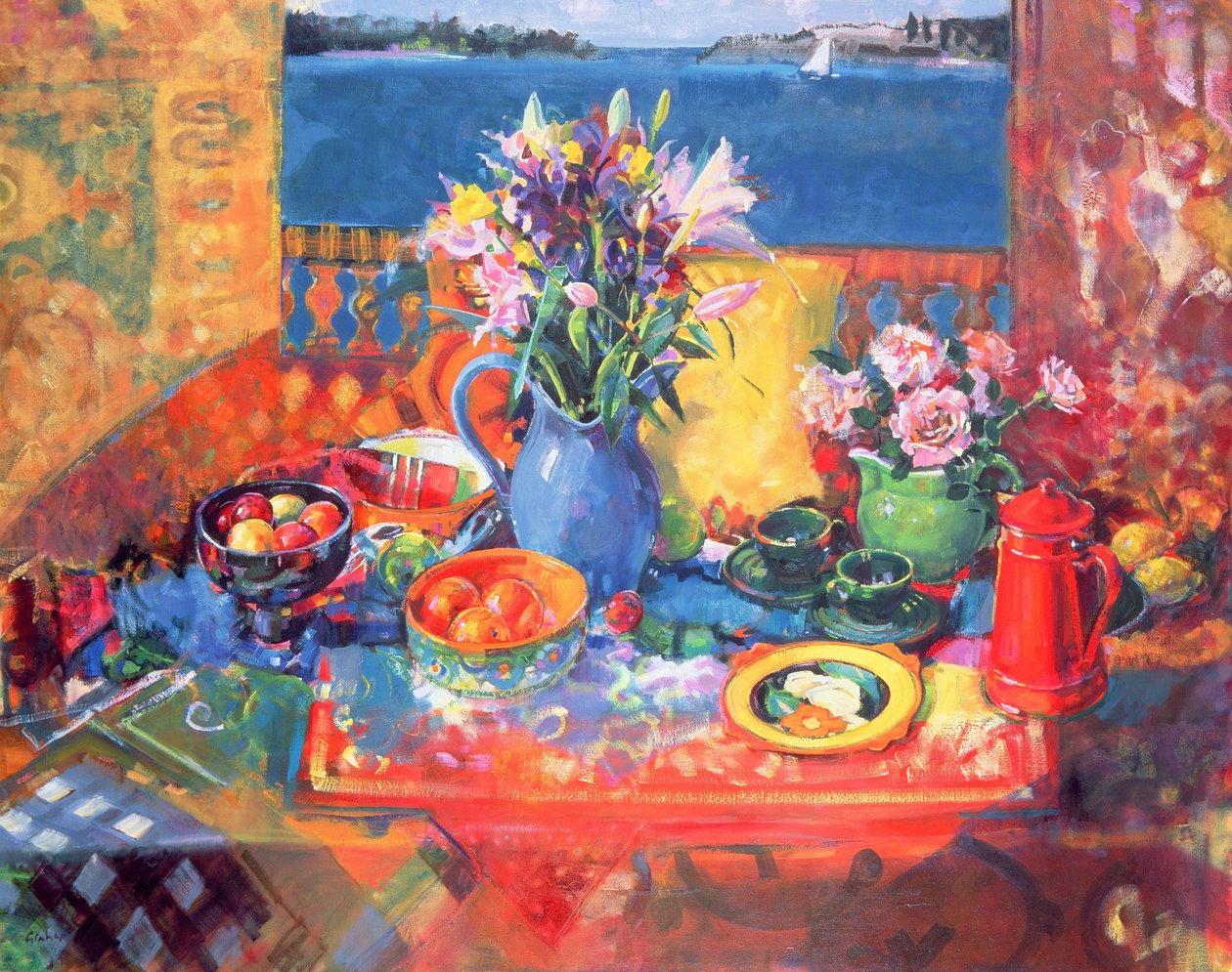 De balkon tafel door Peter Graham (Contemporary)