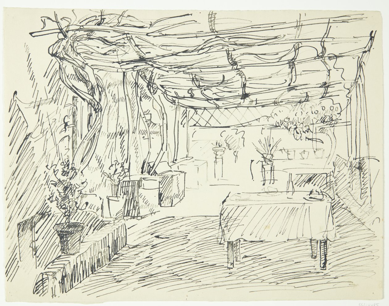 Pergola in Pompeii door Peter Hansen