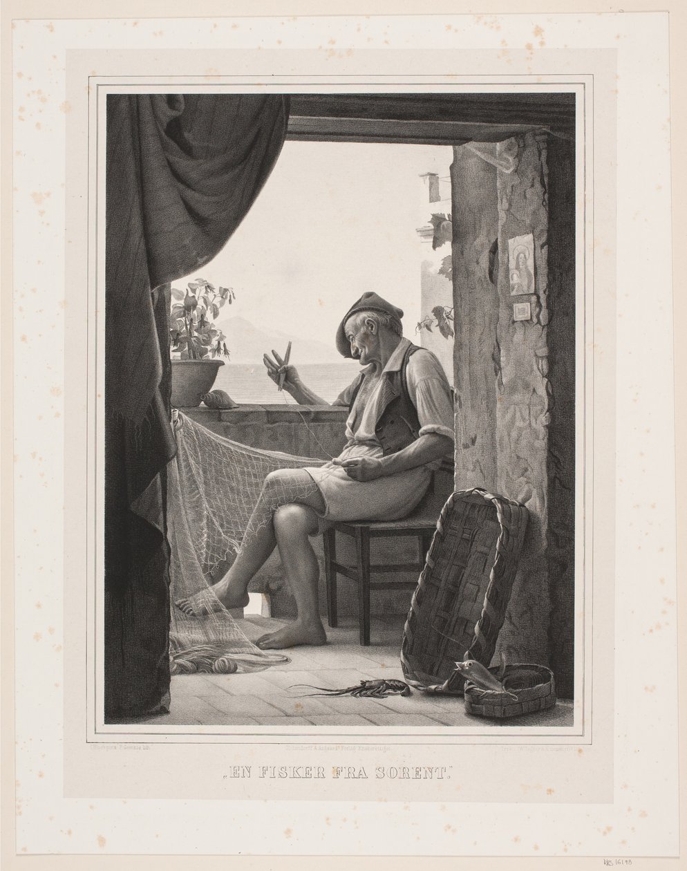 Een visser uit Sorrento door Peter Henrik Gemzøe