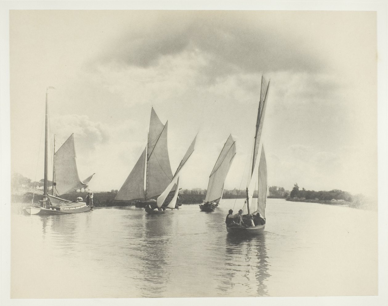 Een zeilwedstrijd bij Horning door Peter Henry Emerson