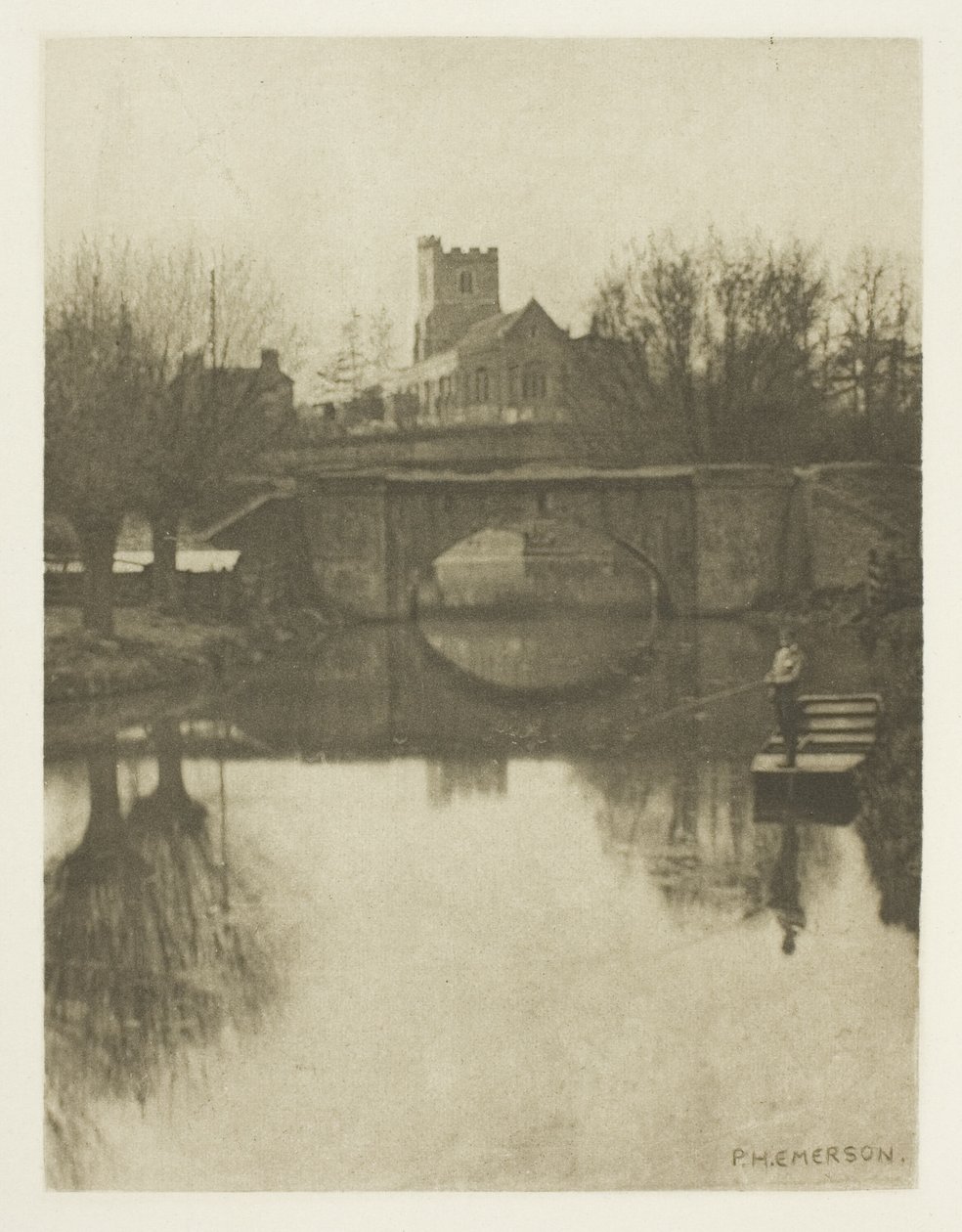 Broxbourne Kerk door Peter Henry Emerson