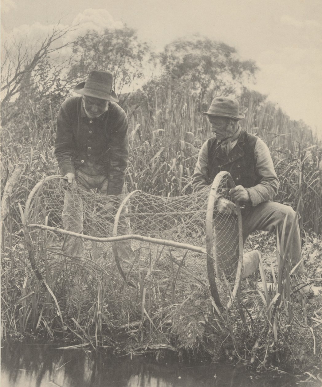 Het Opzetten van het Boognet door Peter Henry Emerson