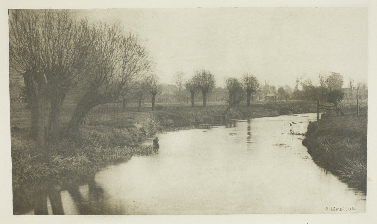 Stanstead vanaf de Lea door Peter Henry Emerson