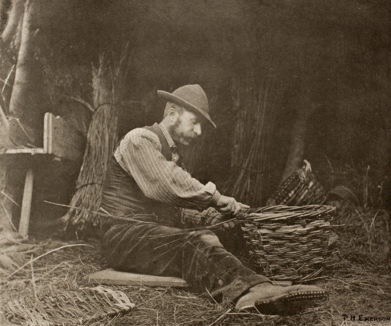 De mandenmaker door Peter Henry Emerson