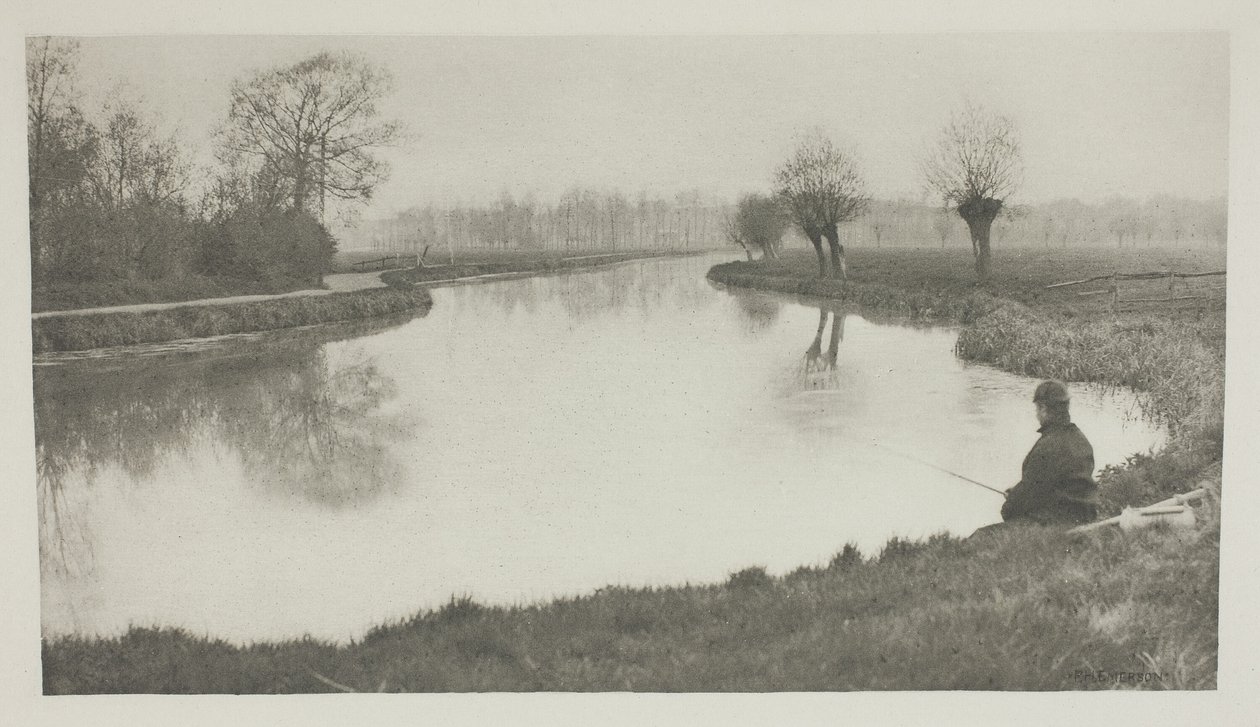 De Zwarte Poel, bij Hoddesdon door Peter Henry Emerson