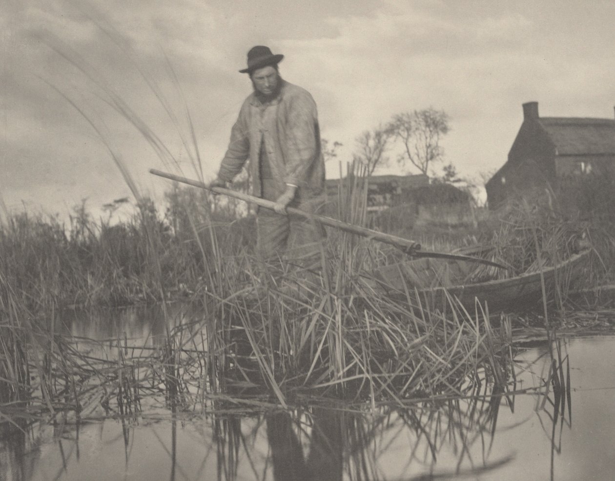 Het Snijden van de Gladdon door Peter Henry Emerson and T.F. Goodall